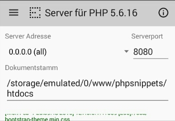PHP and webserver
